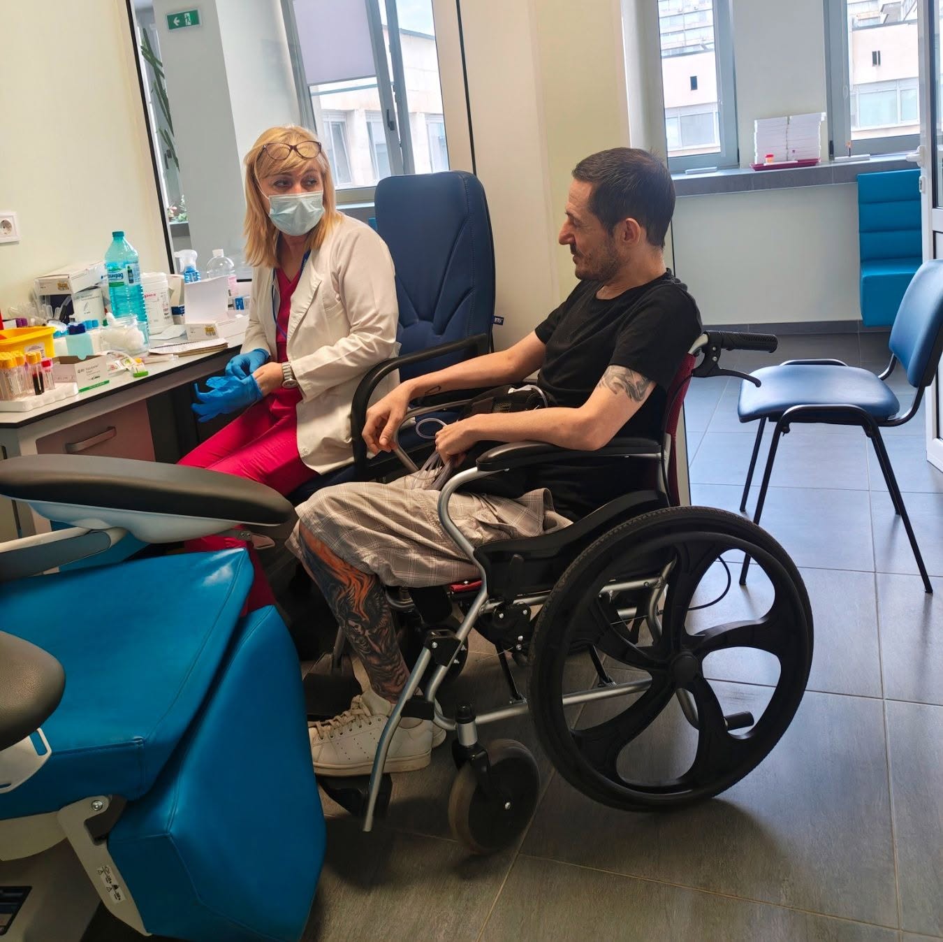 Stefan Igribozov at a medical consultation
